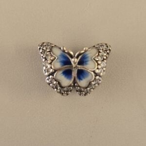 Pandora Blue and Silver Butterfly Bracelet Charm